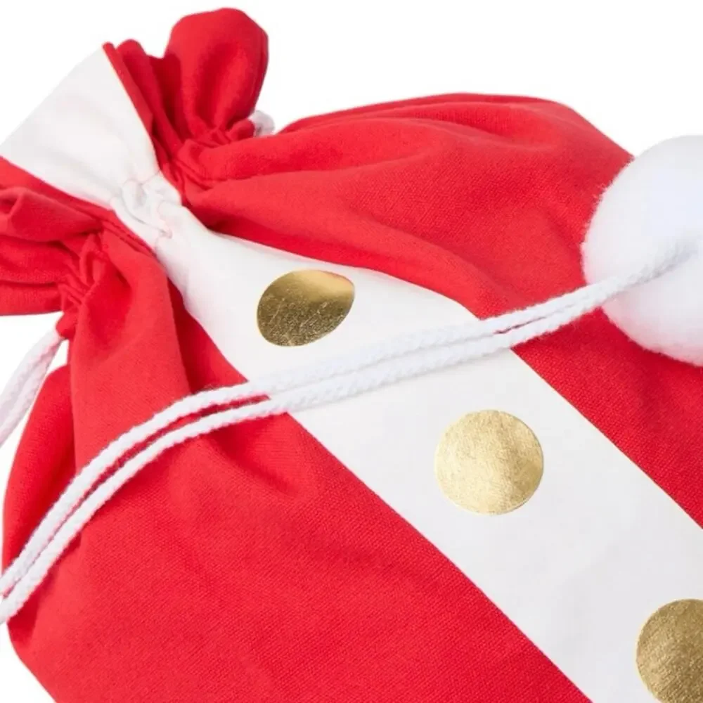 NEW‎ Tipsy Elves Oversized Santa Gift Bag Reusable Holiday Christmas Plush Sack